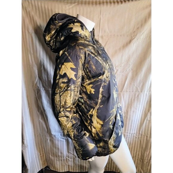 Columbia Reversible Hooded Camo Jacket XL Polyester Womens Outdoor Wear - Picture 4 of 8